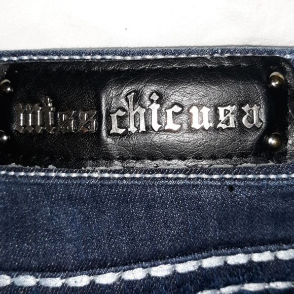 Miss Chic Jean Shorts/Capris 11 Thick Stitching‎ - Picture 5 of 7